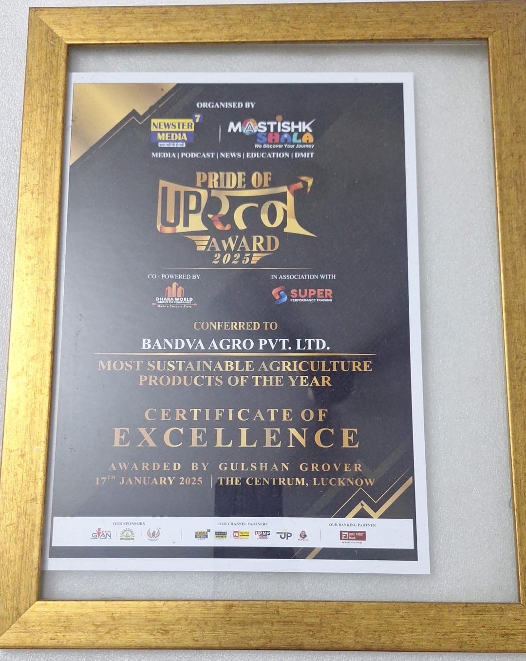 Pride of Uttar Pradesh Award 2025